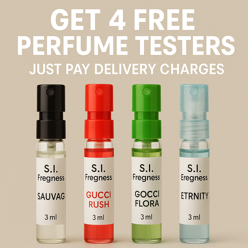 Get 4 Free Premium Perfume Testers kit